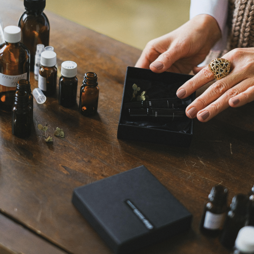 Untitled design Homeopath preparing natural remedies in a clinic setting