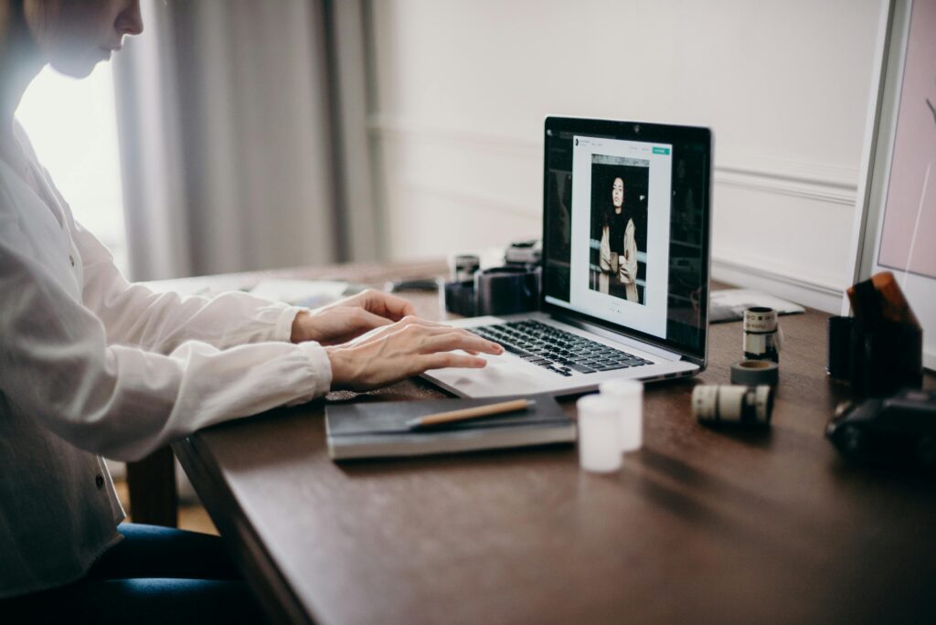 A homeopath is doing a online consultation